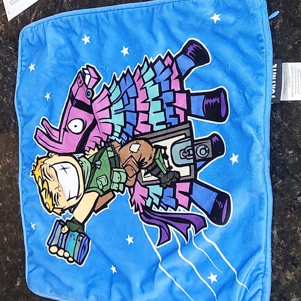 Fortnite Ranger & Llama 15x15 inch Blue Decorative Kids Pillow Cover